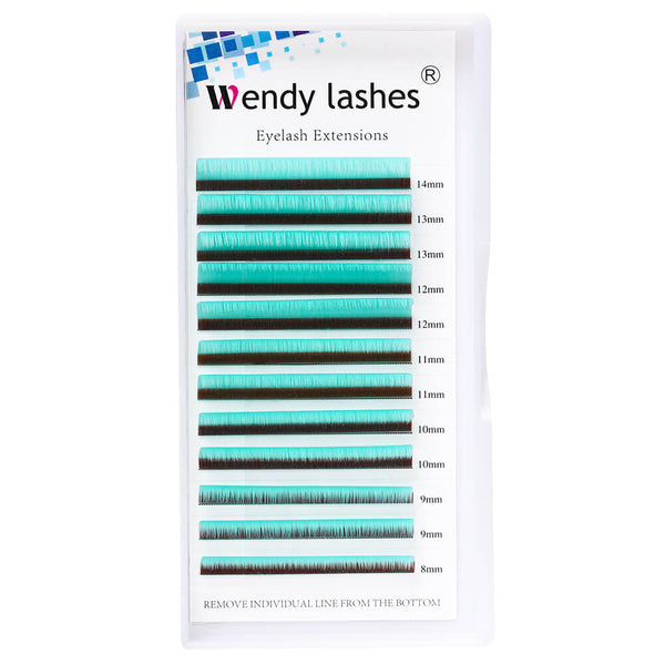 0.07mm Caribbean Blue Blooming Lashes